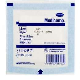 Салфетки Medicomp 7,5*7,5см из нетканного мат 1х2шт/уп  СТЕР. 421 723