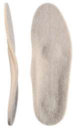 Каркасные ортопедические стельки с покрытием из натуральной шерсти «Зима Элит» 50Т